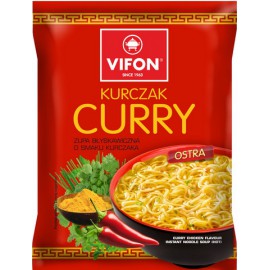 Sopa con fideos sabor CURRY...