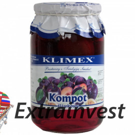 Компот сливовый 8х900гр KLIMEX