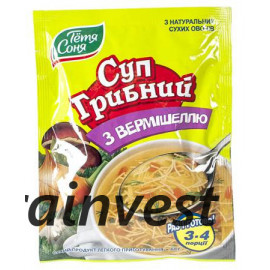 Sopa de setas con fideos...