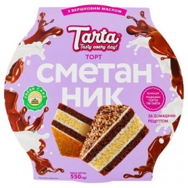 Торт СМЕТАННИК 3х550гр TARTA