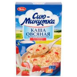 Овсянная каша с клубникой и...